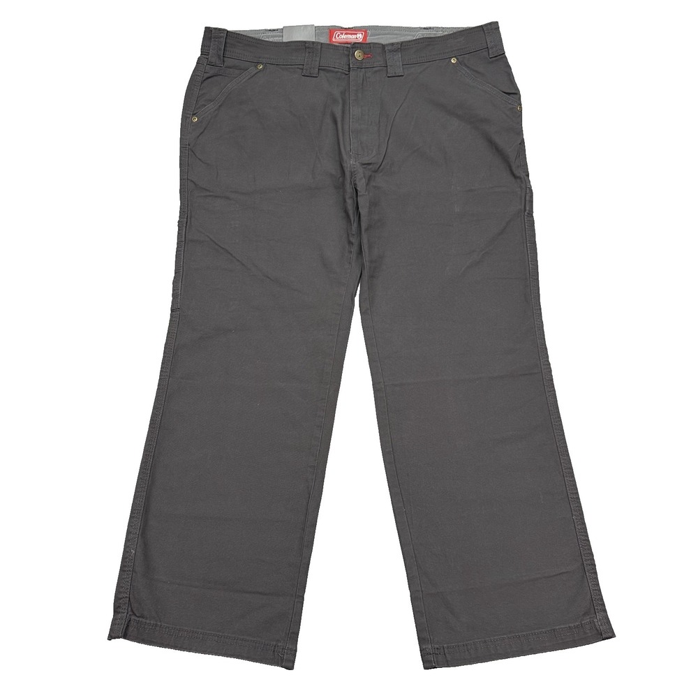 Coleman Carpenter Utility Pants Mens 40x30 Canvas Comfort Stretch Phantom NWT